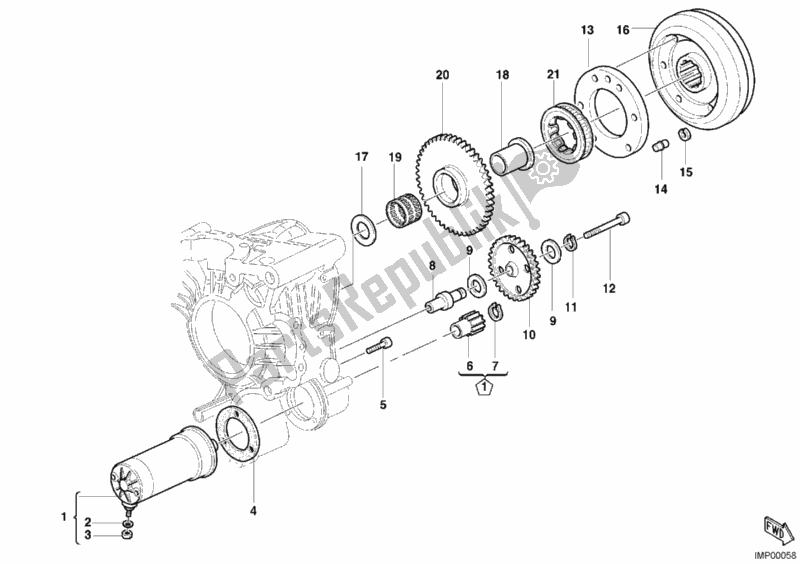 Tutte le parti per il Motore Di Avviamento del Ducati Multistrada 620 USA 2006